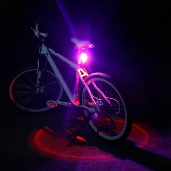 Bicykel zadné Svetlo 3 Farby v 1 Lampa LED COB Vizuálne Upozornenie na Bicykel Zadné Svietidlo 150LM Nabíjateľná