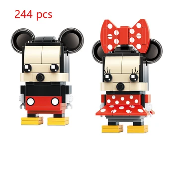 Disney Mini Mickey Minnie Údaje DIY Klasické Filmové Model Blok Tehly Hračky pre Deti darček 41624-41625