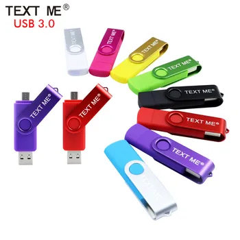 TEXT MI OTG USB 3.0 Flash Memory Stick 16GB 32GB kl ' úč 4 GB 8 GB 64 GB USB Flash Disk Pre Počítač/Telefón Android