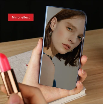 Luxusné Smart Mirror Flip Telefón puzdro Pre Google Pixel 3A XL Vymazať Zobrazenie Okna Smart Case Pre Google Pixel 3A Kožené Zadný Kryt