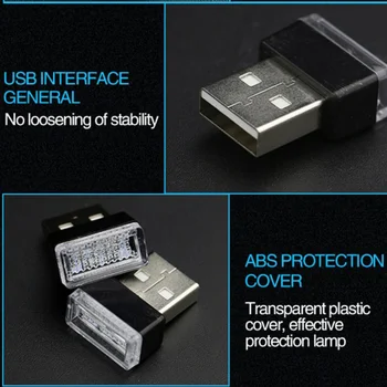 Auto LED Svetlo, USB Atmosféru Svetla pre Saab 9-3 9-5 9000 93 900 95 aero 9 3 42250 42252 9-2x 9-4x 9-7x