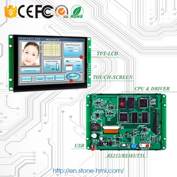 8.0 palcový Dotykový LCD Displej Monitor s Regulátor + Softvér pre Inteligentné Domáce spotrebiče