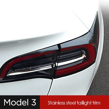 TOP -pre Tesla Model 3 Zadné zadné Svetlo Obočie Kryt Výbava Zadné Brzdové Svietidlo Pásy Výbava Exteriér Styling