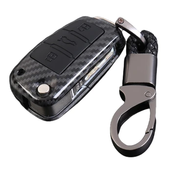 Pre A4L Kľúča Vozidla Prípade, Kryt ABS+Silikónové Tlačidlo Shell Držiteľ Chránič Keychain Taška XXFF