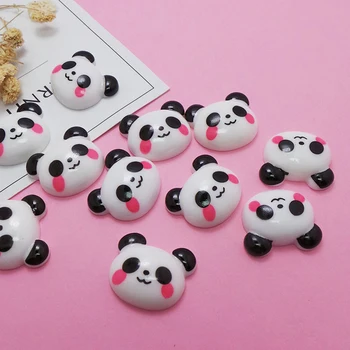 10 Ks/množstvo Slizu zobrazili kľúčové tlačidlá pre Sliz Dodávky Výplň DIY Polymér Roztomilá Panda Príslušenstvo Toy Model Nástroj pre Deti Hračky Darček