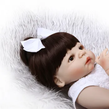 Bebes reborn plný silikónové reborn bábiky dievča telo NPK značky 22