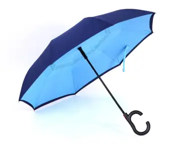 Veľké rozmery plne Automatické Cartoon Dáždniky Zadnej strane Windproof Ochranu proti UV žiareniu Veľký Dáždnik pre Auto Dážď Vonkajšie C Háčik Rukoväť