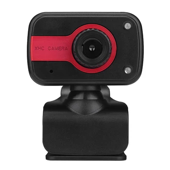 Otočná USB, HD Webkamera Vstavaný Mikrofón 2LED Vyplniť Svetlo Nočné Videnie Klip-na Webovej Kamery 640 X 480 pre Windows 10 8 7 XP