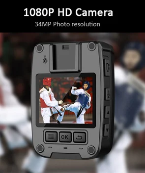 17hrs Nahrávanie Polície Nosí Kamera 1080P Prenosné Klip Videokamera Záznamník Telo Cam Šport DVR Auto DV 256 GB/128GB