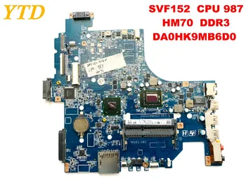 Pôvodný pre SONY SVF152 notebook doske CPU 987 HM70 DDR3 DA0HK9MB6D0 testované dobré doprava zadarmo