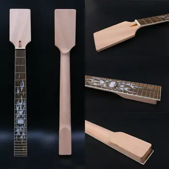 Elektrická Gitara Krku 22fret 24.75 palcový Javor+javorového dreva Nedokončené #obdĺžnik S vložkou