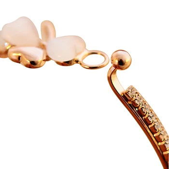 Unikátny Živice Lístie Dizajn Gold Drahokamu Náramky Ženy Štýlový Bangles Najlepšie Šperky Darček