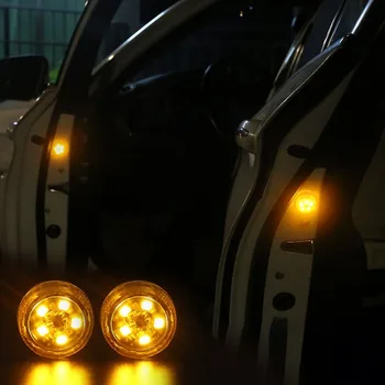 Zadarmo úprava bezdrôtový Auto-Styling LED Svetlo protizrážkové Dvere Auta Svetlo