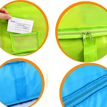 Recyklovateľné Oblečenie Skladovanie Tašky Praktickú Funkciu Balenie Kocka Cestovanie Pohodlné Batožiny Organizátor Puzdro 2Color Veľkosť S M L