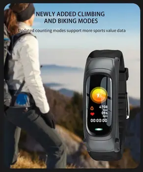 Inteligentný Náramok Bluetooth Slúchadlo Prijatie Hovoru Hlasové Ovládanie Smart Pásmo Tepovej frekvencie, Fitness Tracker Športové Hodinky Vodotesný IP67