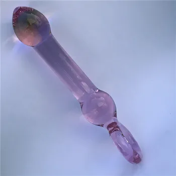 Ženské masturbator análne dildo pošvy g mieste stimulácia zadok Plug sexuálnu hračku, krištáľové sklo Krúžku zvládnuť jednoduché vloženie penis, dildo.