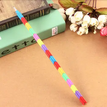 4Pcs Farebné Stavebné Bloky, Ceruzka Kreatívne HOBBY Ceruzka Novosť Darček Pre Deti Papiernictvo Dodávky