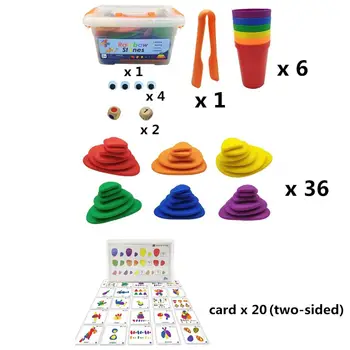 Farebné Dlážděným Bloky Puzzle Montessori Začiatku Vzdelávacieho Hračka