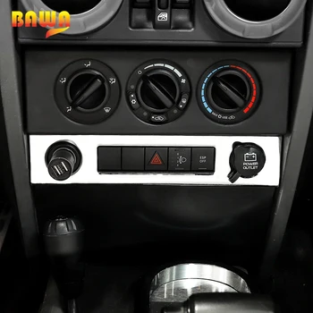 BAWA Auto Zásuvky pre zapaĺovač Dekorácie Panel Kryt Výbava Nálepky na Jeep Wrangler JK 2007-2010 Interiérové Doplnky