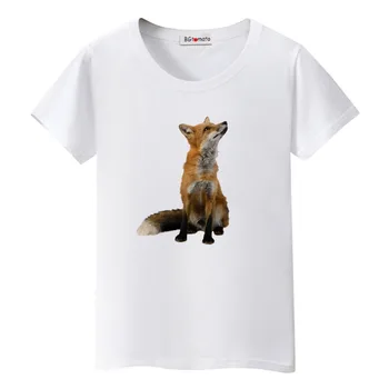 1BGtomato 3D fox tričko populárne streetwear bežné tričko ženy harajuku t-shirt krásne tee tričko femme roztomilý zvierat haut femme