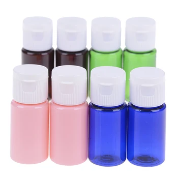 2 Ks PET Fľaše, Plastové Fľaše S Flip Top Spp Prenosná Cestovná Fľaša 4 Farby Na Výber 10 ml
