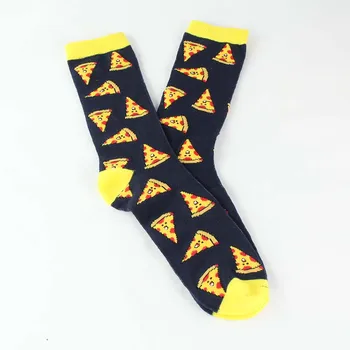 [EIOISAPRA]Cartoon Pizza Harajuku Ponožky Japonské Sushi Hip Hop Žltá Zábavné Ponožky Ženy Tvorivé Krásne Sokken Calcetines Mujer