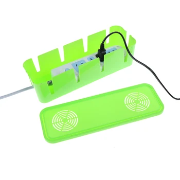 1-PCTable Kábel Napájací Kábel Úložný Box Prípade Kábel Drôt Zásuvky Bezpečnosti Upratané Organizér