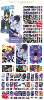 180 Ks/Set Anime Naruto Sasuke Veľké Pohľadnicu Obrázok Son Goku Pohľadnice, Pohľadnice Narodeniny List Darčekové Karty