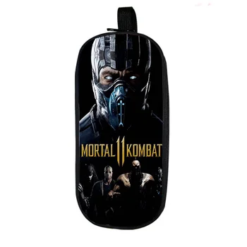 Mortal Kombat XI peračník Chlapci Dievča, kancelárske potreby Skladovanie Tašky Horúca Hra Školské potreby make-up Taška Deti Multi-funkčné Pero Box