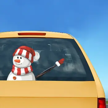 Móda Auto Styling Vianočné Dekorácie Santa Claus Mávali Auto Samolepky Styling Okna Stierač Obtlačky Zadné Sklo Dekorácie