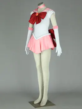 Sailor Moon Anime cosplay Chibiusa Unisex Harajuku Halloween party cosplay kostýmy ružová súbory Môžu byť prispôsobené