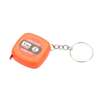 1m/3 ft Meracie Pásky Mini Prenosné Pravítko Keychain Swift Zaťahovacie Plastové Materiál Pásky
