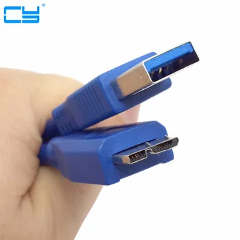 100pcies USB 3.0 Samec na Male Micro USB kábel micro B prenos Dát linka Pre Západ Seagate Toshiba mobile pevného disku konektor