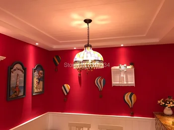 Stredomorská balónová výzdoba obývacej izby, troch rozmerov železa prívesok, starožitné bar ozdobu, kreatívne nástenné dekorácie