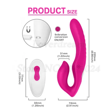9 Speeds Remote Control Lesbian Strapon Huge Dildo Vibrator Anal Plug Vagina Clitoris Anus Stimulator Sex Toys For Women Couples