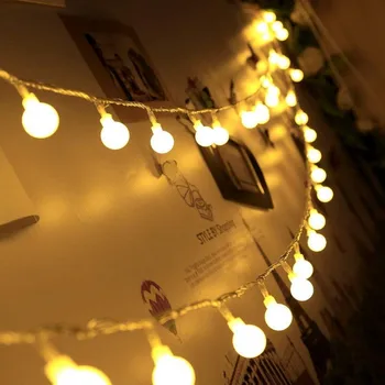10M 80 Led Rozprávkových Svetiel USB Vonkajšie/Vnútorné Ulici Garland Vianoce/Nový Rok, Vianoce, Vlkovcový LED Svetlá Reťazec Pre Domáce Dekorácie
