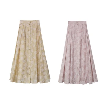Jar nový dizajn, Japonské dievča bavlna kvetinové módne bežné sladké sukne mori dievča, žena dlho tlač ženy bežné sukne