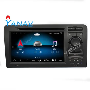 Android autorádia Audio 2 DIN Stereo Prijímač Pre-Audi A3, S3 2003-2011 GPS Navigáciu Video, Dotykový Displej Multimediálneho MP3 Prehrávač