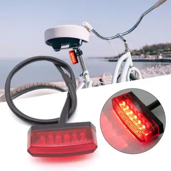 12V 6 LED Motocykel zadné Svetlo na Bicykel Mini Zadný Beh Stop Brzdy Jasné svetlo Licencia LED Svetlo, Náhradné Auto Príslušenstvo