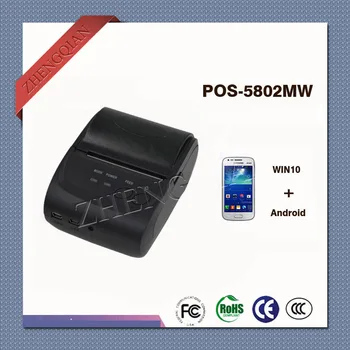 58mm Prenosné Tepelné Doručenia Tlačiarne, POS-5802MW podpora windows Android Žiadne batérie, Žiadne Bluetooth
