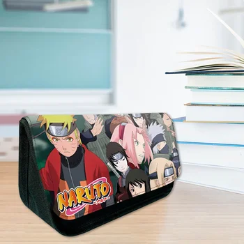 Anime Naruto Peračník Plátno Zip Super Veľké Kapacity Pero Taška Make-Up Papiernictvo Puzdro Školského Vzdelávania Dodávky