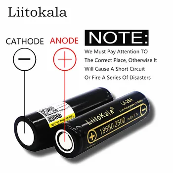 1 unids originálne lii-25a liitokala 3,7 v 2500 mah baterias recargables para samsung 18650 bateria descarga DE 30a/e-cigarri