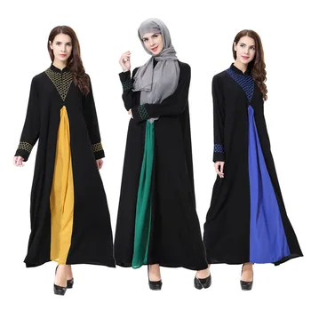 2020 Módne Moslimských šaty Abaya Blízkom Východe tureckej kaftan malajzia Bavlna Dlhé Šaty, Šaty Ramadánu Dubaj Arabská Islamská Šaty