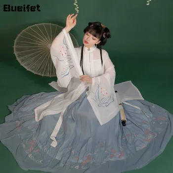 Staroveké Tradičné Elegantné Princezná Hanfu Šaty Tang Tanečné Oblečenie Dievča Orientálnou Ľudovej Hanfu Kostým Víla