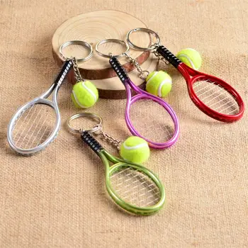 Mini Tenis Tenis Raketa Keychain Tvorivé Osobnosti Prívesok Na Milovníkov Auto Kľúč Reťazca