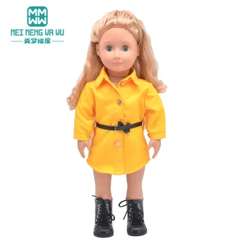 Oblečenie pre bábiku fit 45 cm American doll doplnky, módne bavlna vyhovovali Rose, strieborná, červená, žltá