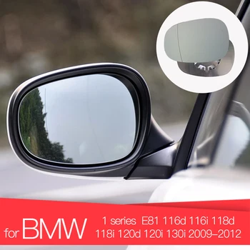 Ľavé/Pravé Spätné Zrkadlo na BMW 1 Series E81 116d 118d 116i 118i 120d 120i 130i 09-12 Modrá/Biela Auto Bočné Krídlo Zrkadlo, Sklo
