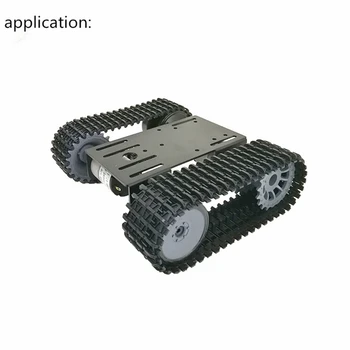 Pre TC-09 Strojárstvo Plastové Sledovať RC Tank Chis Crawler Reťazca pre Pásový Robot Zadarmo Disembly, Nastaviteľná Dĺžka
