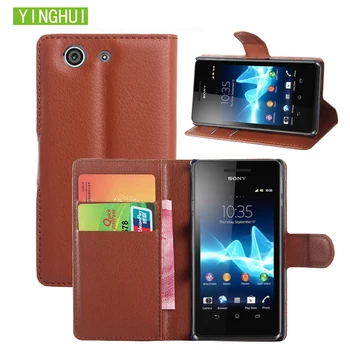 YINGHUI Pre Sony Xperia Z4 Kompaktný Prípade Peňaženky Karty Flip Kožený Kryt Chrániť telefón puzdro Pre Xperia Z4 Z3+ Z3 Plus E6553 E6533