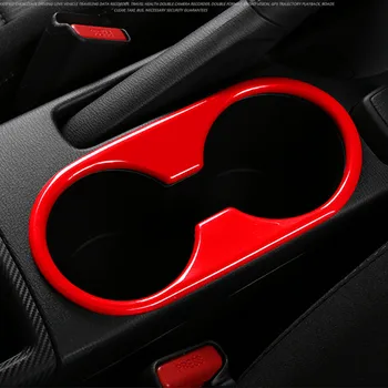 Pre Mazda 2 Demio DL Sedan DJ Hatchback 2016 2017 Červená Čierna ABS Chrome Vody Pohár Kryt Výbava Auta Styling Príslušenstvo 1PCS